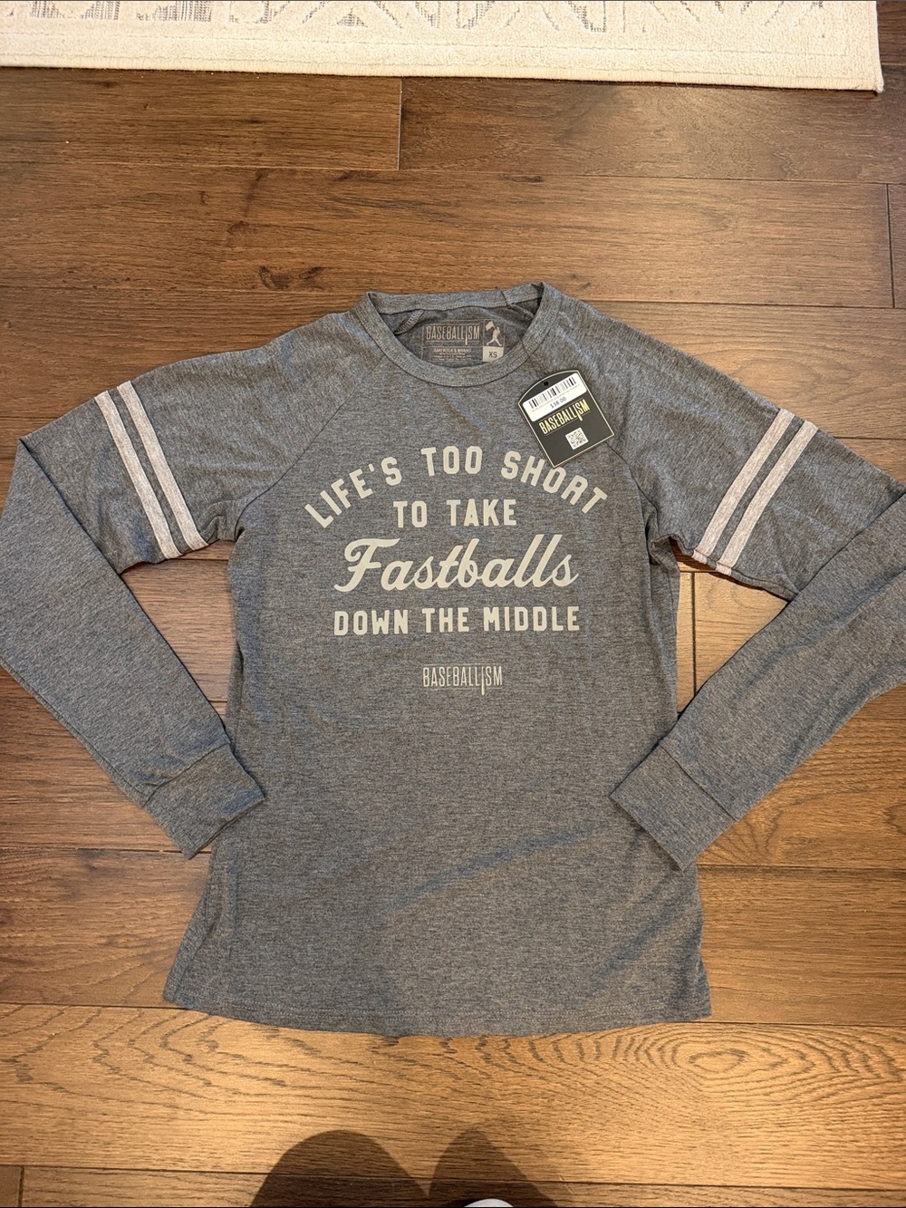 Baseballism Baseballism "Life's Too Short" Boyfriend Size Medium NWT - C76-043